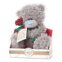 9" Holding Rose & Tag Verse Me to You Bear Extra Image 1 Preview